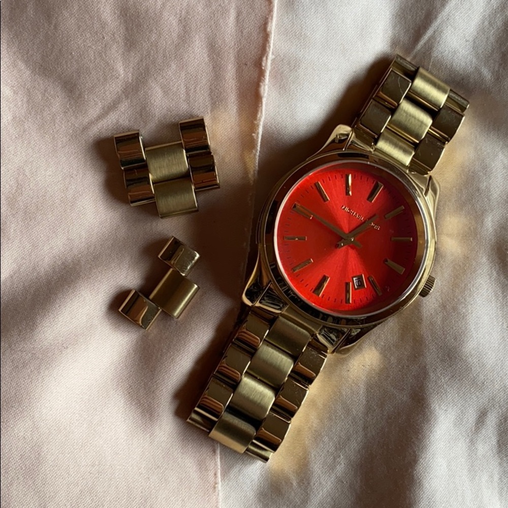 Orange face MK watch